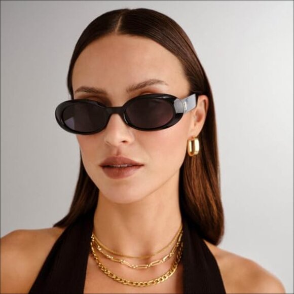 Oval Sunglasses with Polycarbonate Frame, Lightweight Sleek Style main image 7